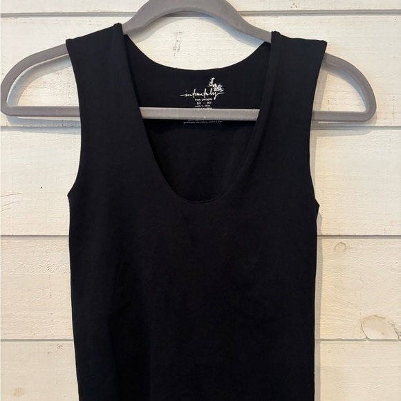 Free People Intimately Second Skin V-Neck Cami Tank Top in Black Women's XS/S - Picture 2 of 13